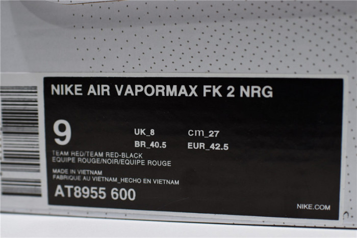 Nike Air VaporMax Flyknit 2 NRG Team Red Vachetta Tan AT8955-600