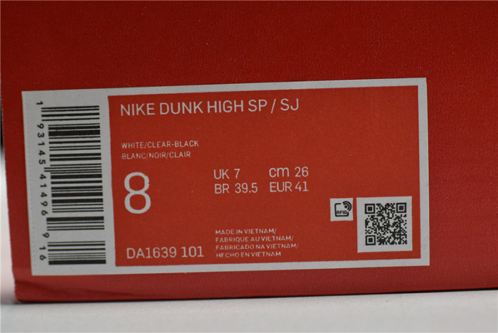 Nike Dunk High Slam Jam White Black DA1639-101