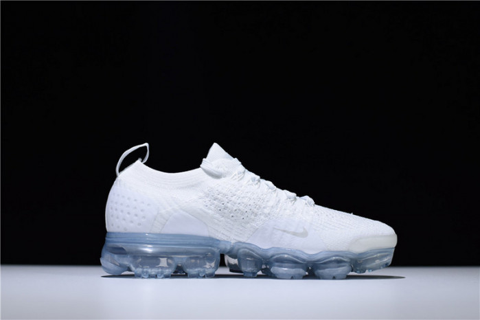 Nike Mens Air VaporMax Flyknit 2.0 Triple White 942843-100