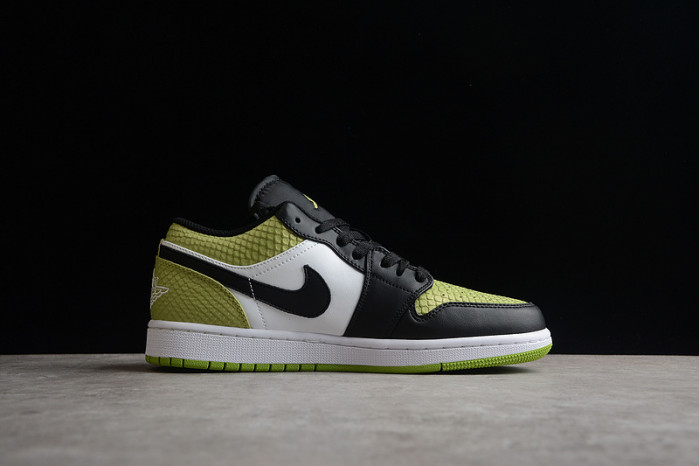 AIR JORDAN 1 LOW "VIVID GREEN SNAKESKIN