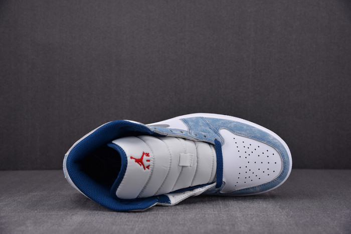 Jordan 1 Mid French Blue Fire Red DN3706-401