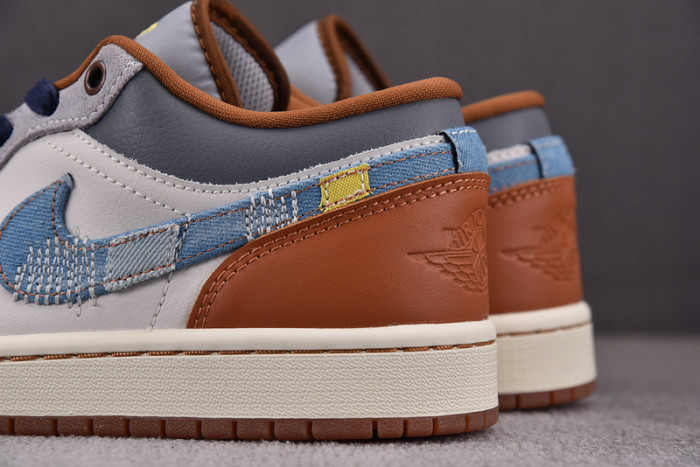 Jordan 1 Low SE Phantom Repaired Denim Swoosh FZ5042-041