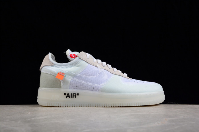 NIKE AIR FORCE 1 LOW OFW All White AO4606-100