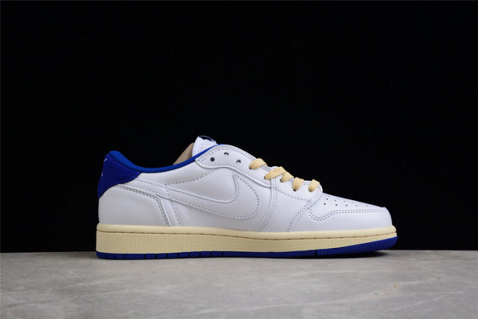 TRAVIS SCOTT X AIR JORDAN 1 LOW SAIL/WHITE/ROYAL BLUE DM9868-218