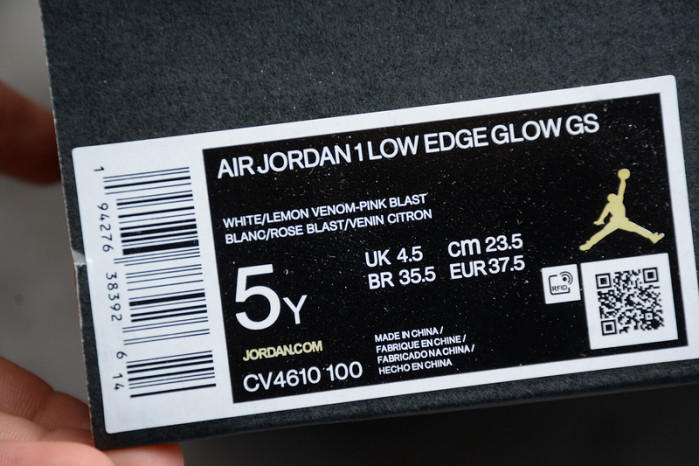 Jordan 1 Low Edge Glow (GS) CV4610-100