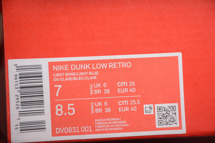 Nike Dunk Low Retro Pure Platinum Blue Lightning DV0831-001