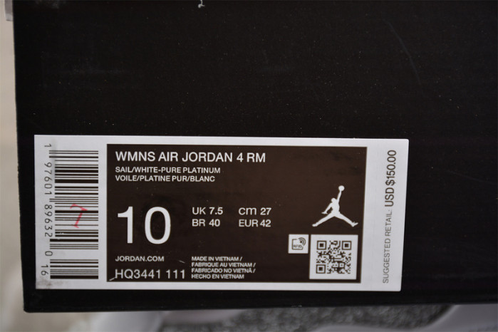Air Jordan 4 Jordan 4 RM white HQ3441-111