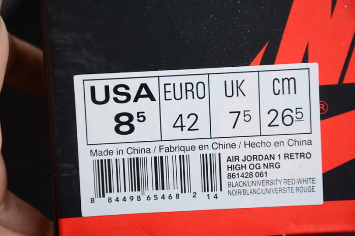 AIR JORDAN 1 RETRO "HOMAGE TO HOME" red 861428-061