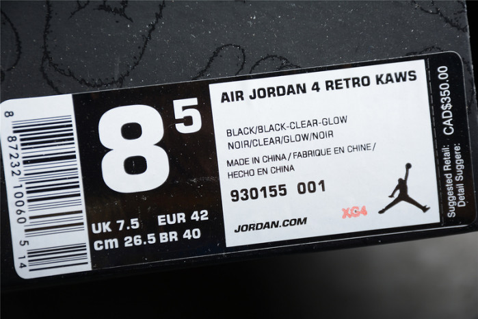 AIR JORDAN 4 RETRO KAWS "KAWS" 930155-001
