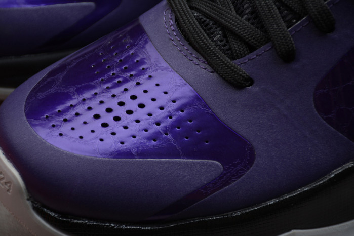 Nike Zoom Kobe 5 Ink Metallic Silver Black Purple Shoes 386430-500