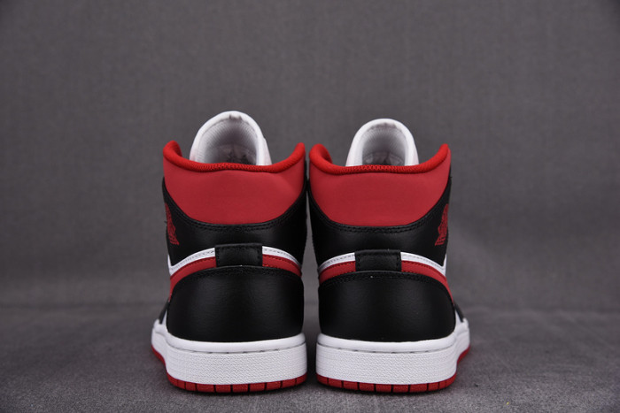 Jordan 1 Mid Gym Red Black White 554724-122