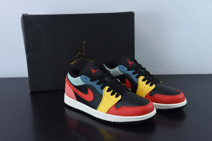 Air Jordan 1 Low SE Black Multi-Color (W) DN3739-060