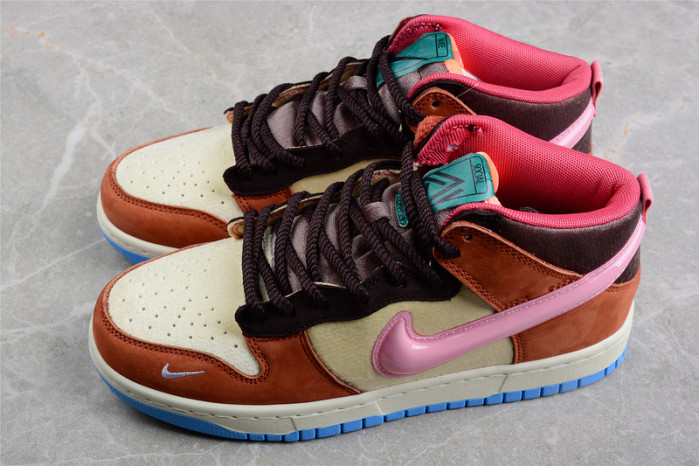 Nike SB Dunk Canvas/Mid Soft Pink-Burnt Brown DJ1173-700