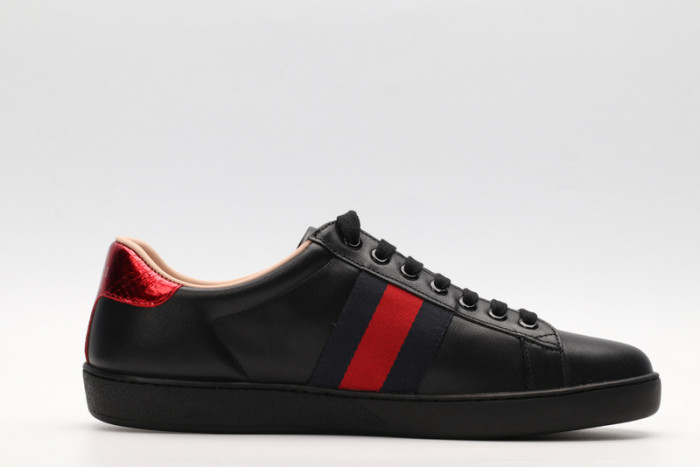 G*u*i ace embroidered low-top sneaker black with bee mens 431942-a38g0