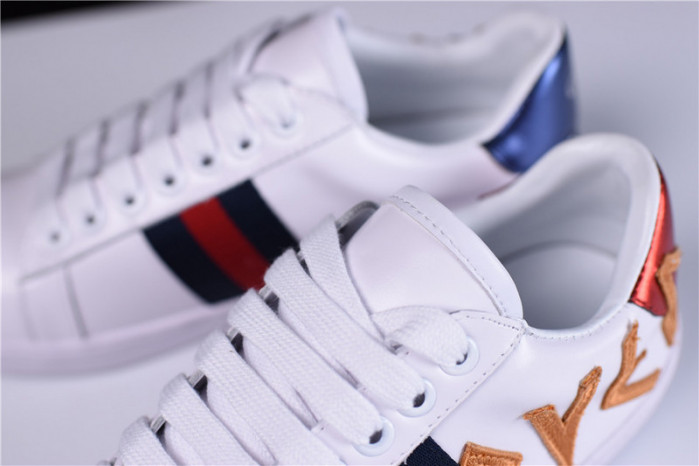 G*u*i ace embroidered low-top sneaker with loved womens 497090 dope0 9095