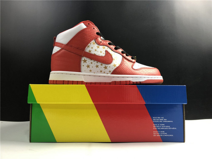 nike dunk high pro sb S*p*e red stars 307385-161